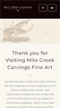 Mobile Screenshot of milocreekcarvings.com